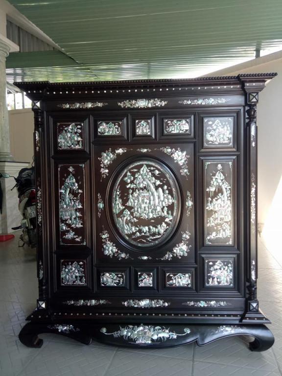Tủ thờ cẩn  ốc xà cừ 13 trám cực đẹp