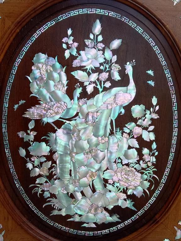 Khảm trai - cẩn ốc theo yêu cầu đặt hàng