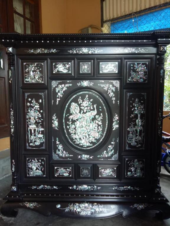 Tủ thờ cẩn ốc xà cừ 