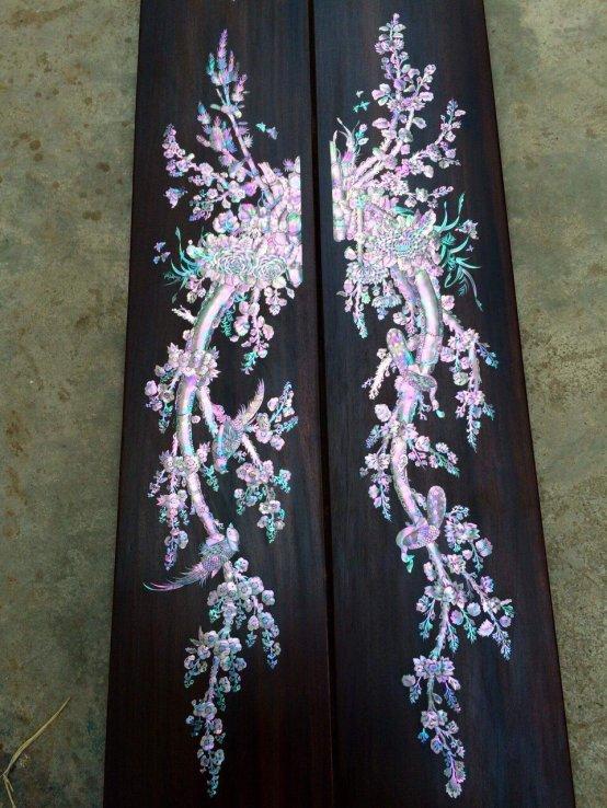 Tranh cẩn ốc đỏ cực đẹp tại Bình Dương