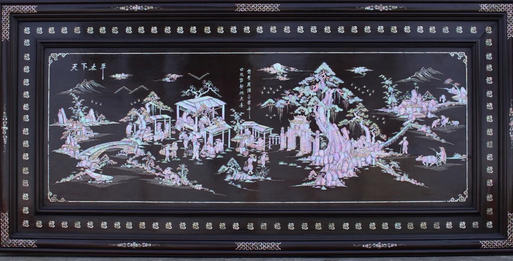 Các bước chuẩn bị Chất liệu và chế tác tranh khảm trai